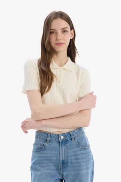 بلوز صوف سليم فيت بياخة بولو