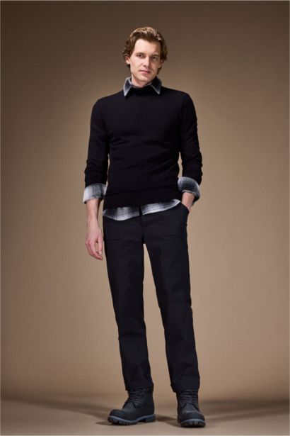 Slim Fit Turtleneck Basic Knit Pullover