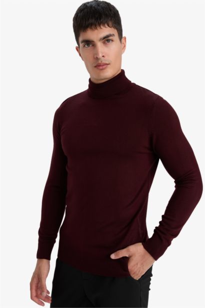 Slim Fit Turtleneck Knitwear Pullover