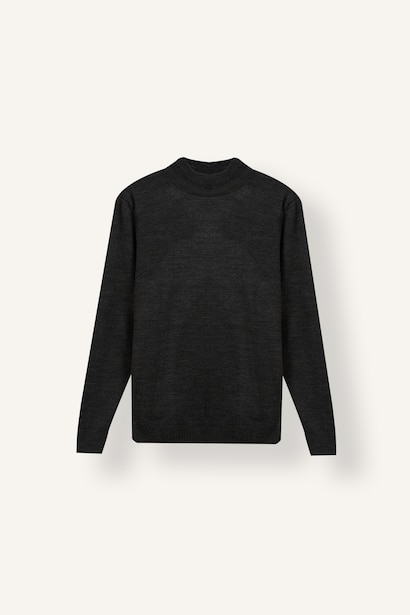 Slim Fit Yarım Balıkçı Yaka Basic Triko Kazak
