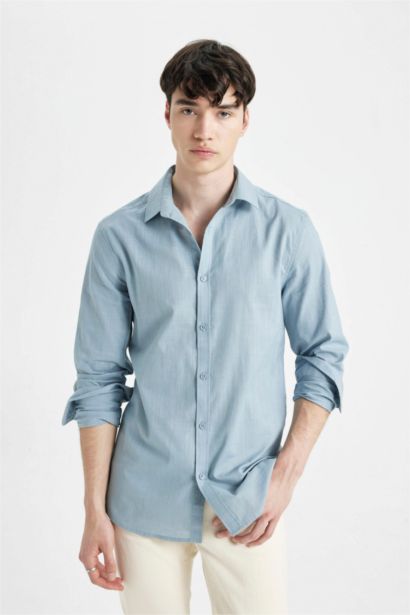 Slim Fit Long Sleeve Shirt