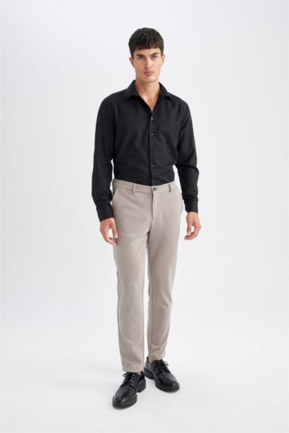 Back to School Slim Fit Polo Neck Oxford Shirt