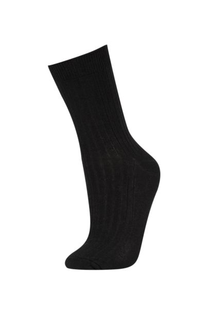 Kadın Pamuklu 7'li Uzun Çorap