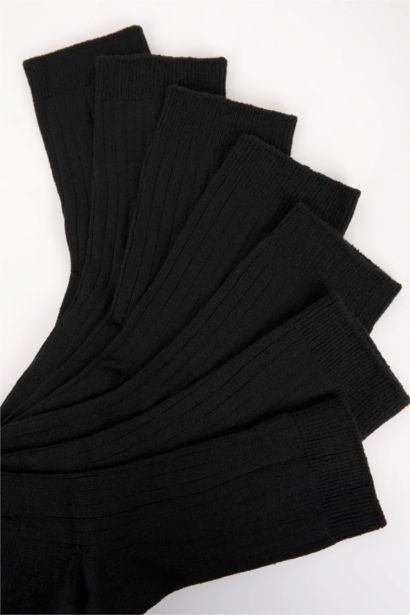 Kadın Pamuklu 7'li Uzun Çorap