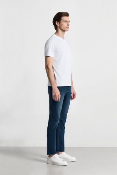 серджио - қалыпты пішім деним тұрақты етек Шалбар