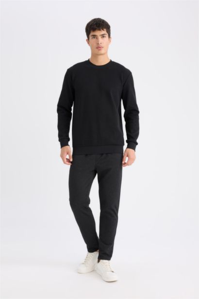 Pike İnce Eşofman Altı Slim Fit Dar Kesim Düz Paça Beli Bağcıklı Cepli