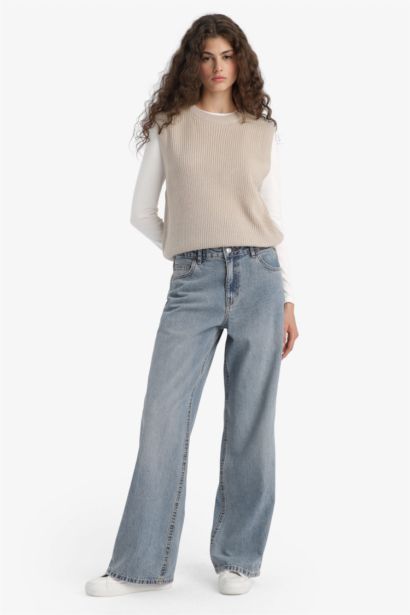 جيلي تريكو اوفر سايز برقبة مستديرة