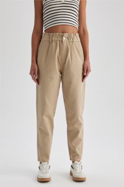 Baggy Gabardine  Cotton Trousers