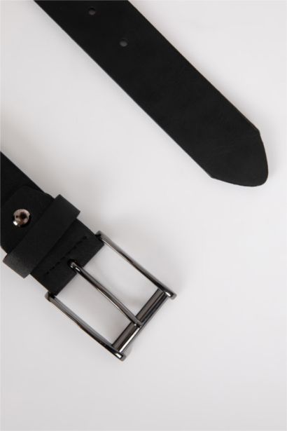 Man Faux Leather 120 cm Belt