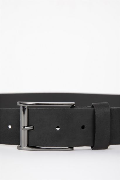Man Faux Leather 120 cm Belt