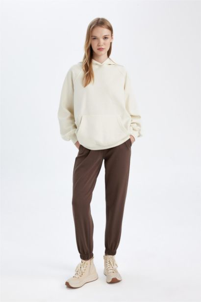 Regular Fit Elastic Waist Long Length Jogger Sweatpants