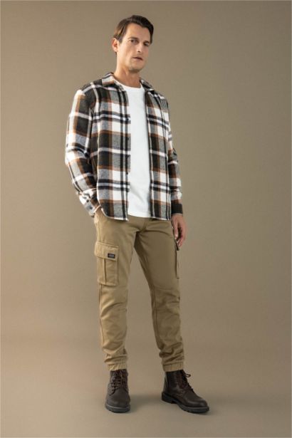 Regular Fit Kareli Oduncu Flanel Uzun Kollu Gömlek