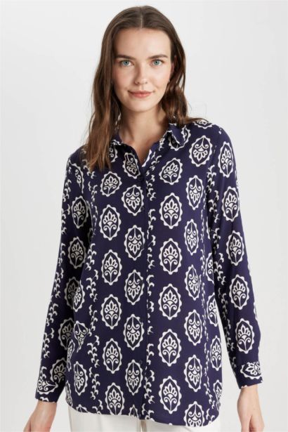 تونيك قصة فضفاضة بياخة قميص