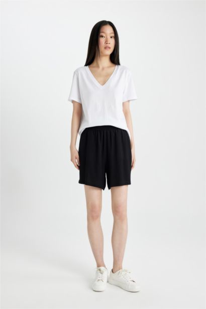 Paperbag Fit Belmando High Waist Wide Leg Shorts