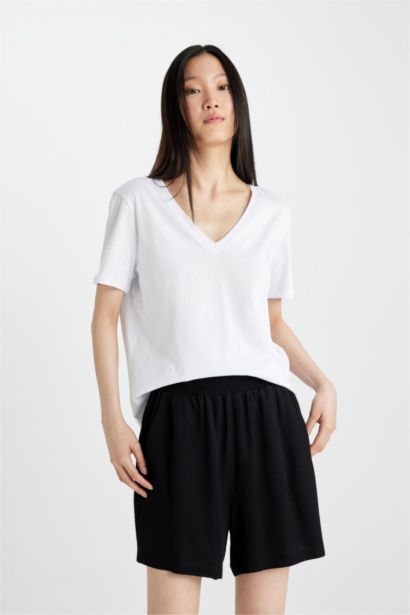 Paperbag Fit Belmando High Waist Wide Leg Shorts