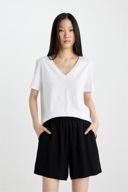 Paperbag Fit Belmando High Waist Wide Leg Shorts