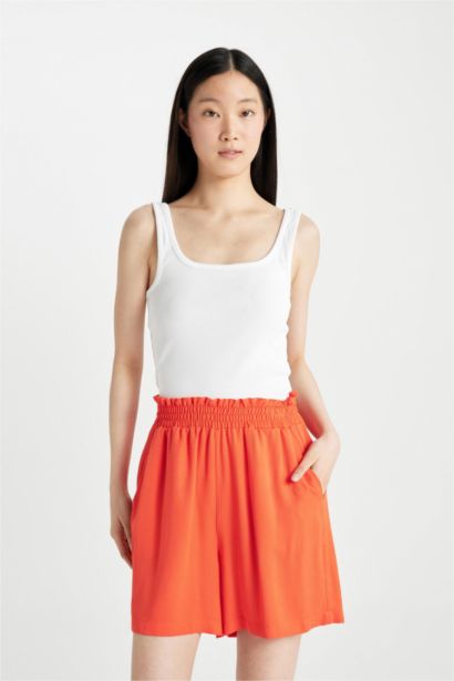 Paperbag Fit Belmando High Waist Wide Leg Shorts