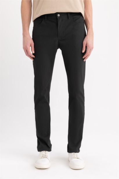 Slim Fit Super Skinny Hem Trousers