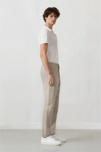Slim Fit Super Skinny Hem Trousers