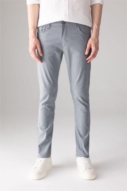 Slim Fit Super Skinny Hem Trousers