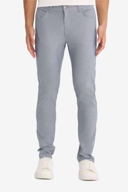 Slim Fit Super Skinny Hem Trousers