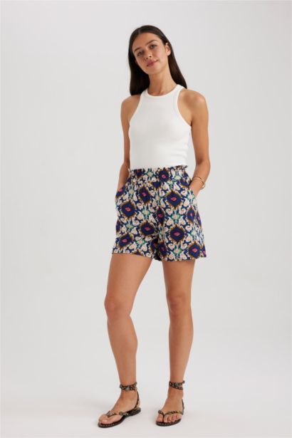 شورت فيسكوز بيبرباج بجيب