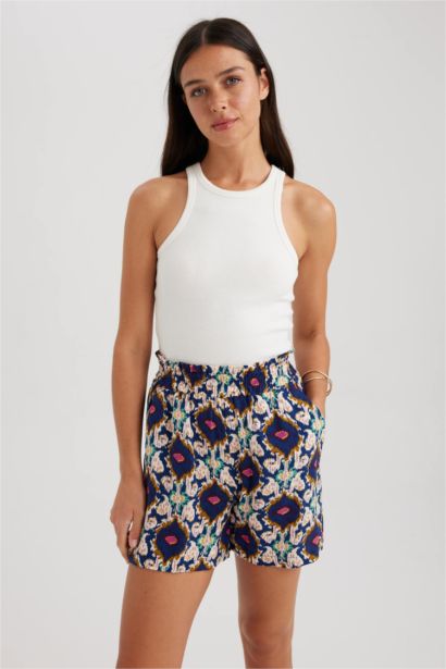 شورت فيسكوز بيبرباج بجيب