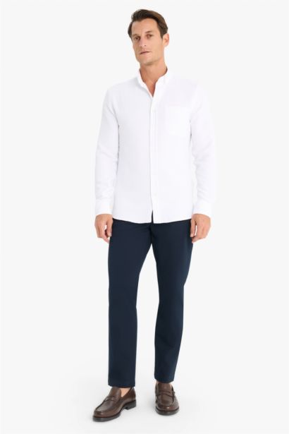 Chemises à manches longues Coupe slim raccourcie