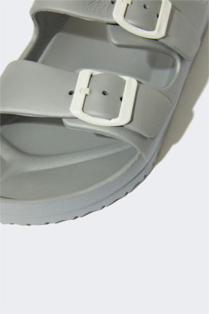 Eva Double Band Buckle Indoor Slippers
