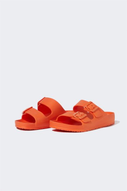 Eva Double Band Buckle Indoor Slippers