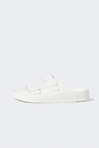 Double Band Buckled Slippers