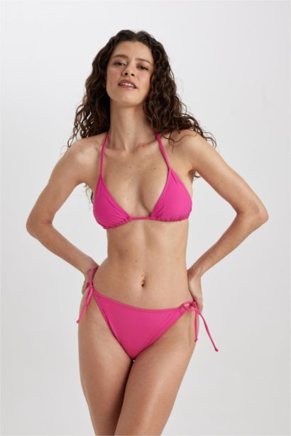 Lace-up Bikini Bottom