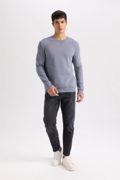 Regular Fit Thick Sweatshirt Fabric Sweatshirt