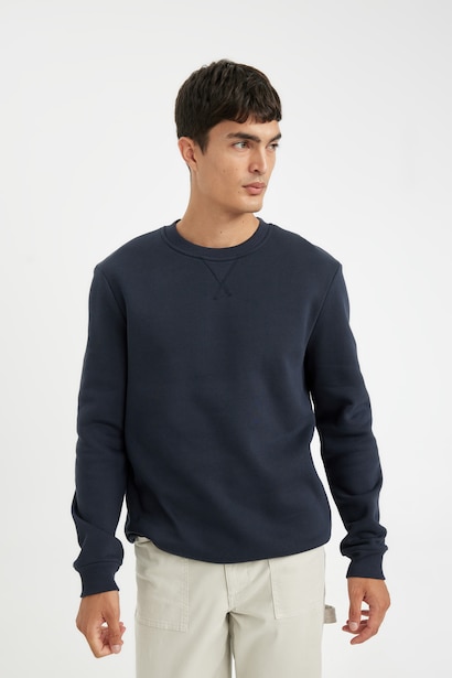 Regular Fıt Kalın Sweatshirt Kumaşı Sweatshirt