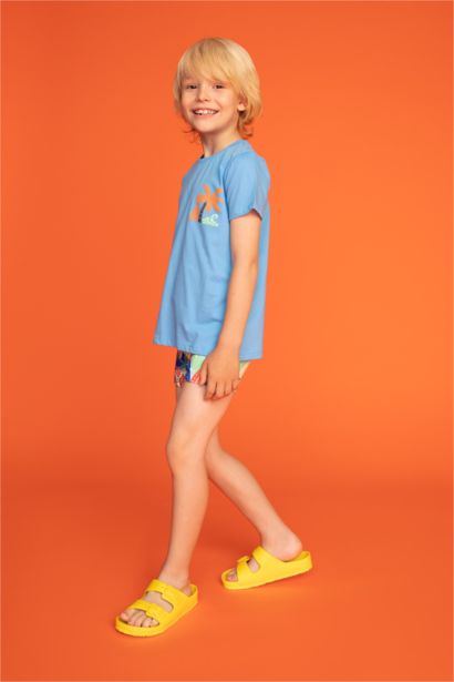 Erkek Çocuk Eva Çift Bant Tokalı Terlik