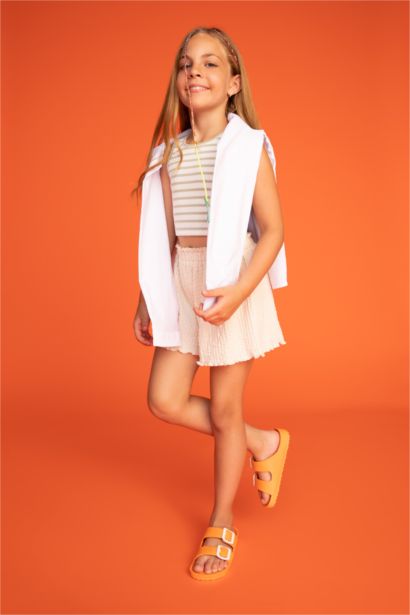 Сланцы с двойным ремешком для девочек