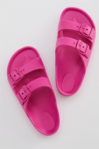 Сланцы на плоской подошве для девочек