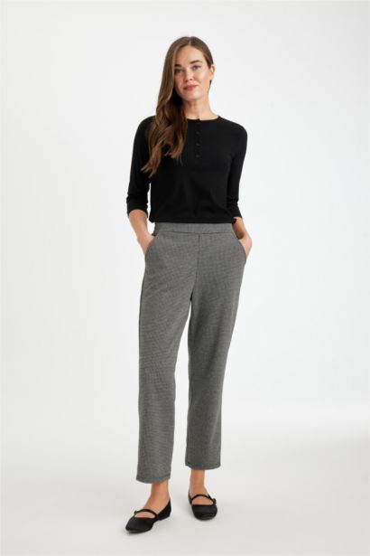 Jogger Pantolon Desenli Cepli Beli Lastikli