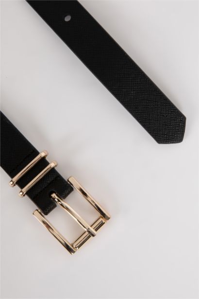 Women's Faux Leather 2-Pack Dress Belt