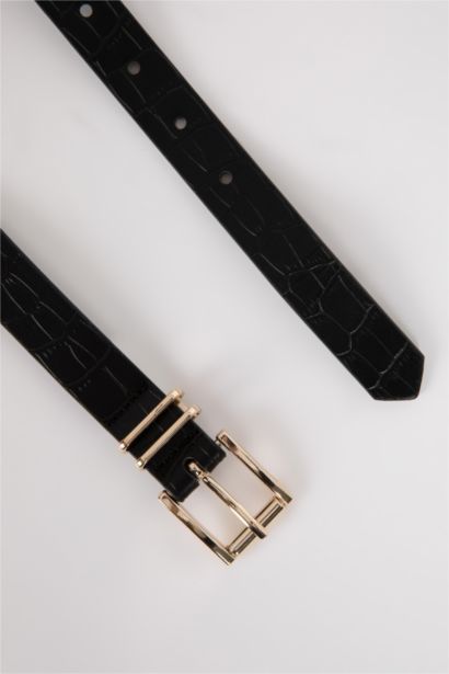 Women's Faux Leather 2-Pack Dress Belt