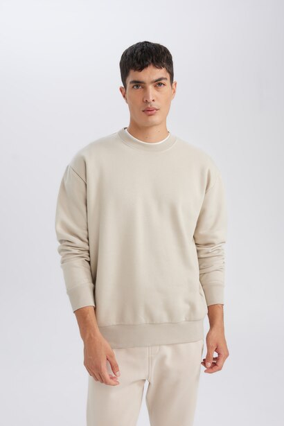 Oversize Fit Thick Sweatshirt Fabric Sweatshirt