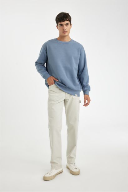 Oversıze Kalın Sweatshirt Kumaşı Sweatshirt
