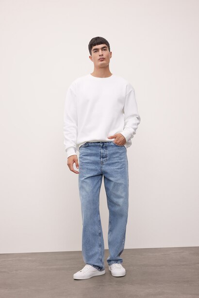 Oversize Fit Thick Sweatshirt Fabric Sweatshirt