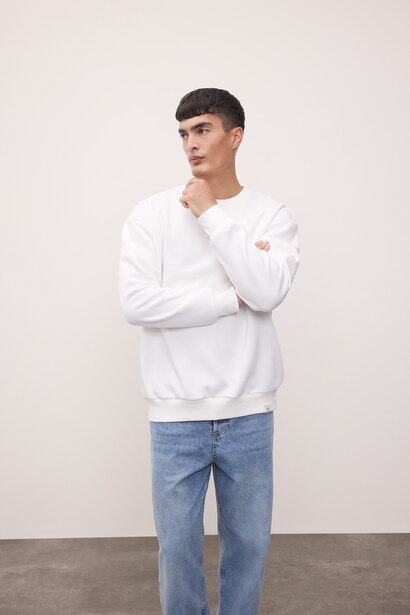 Oversize Fit Thick Sweatshirt Fabric Sweatshirt