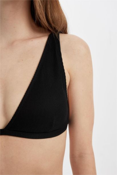 Fall in Love Regular Fit Ribbed Bikini Top