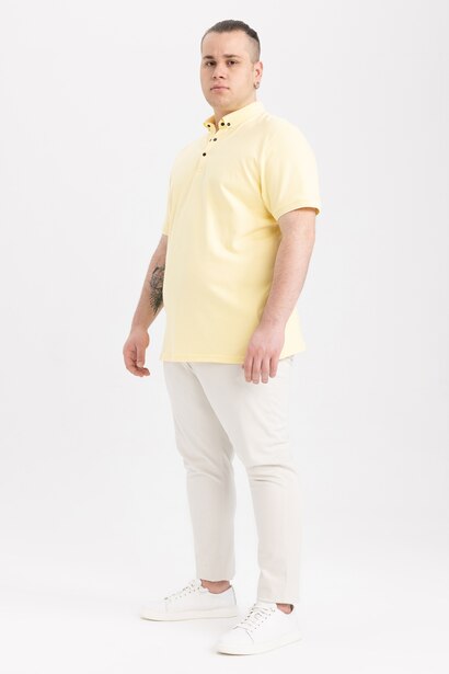 Slim Fit Pique Short Sleeve Polo T-Shirt