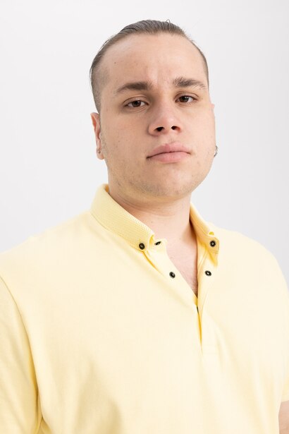 Slim Fit Pique Short Sleeve Polo T-Shirt