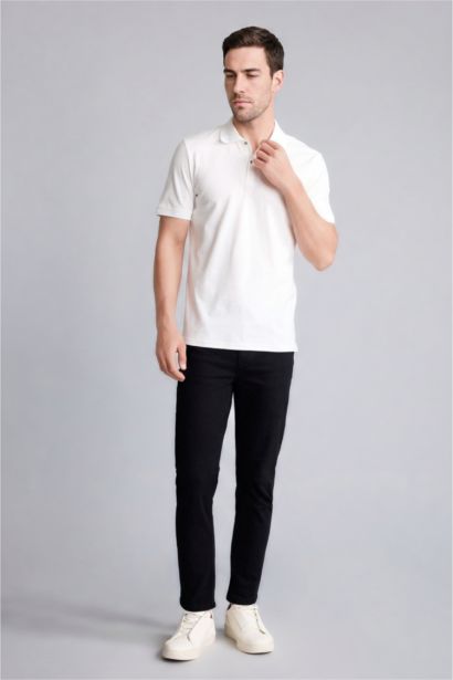 Slim Fit Pique Short Sleeve Polo T-Shirt