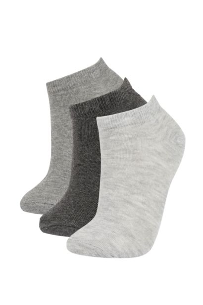 Chaussettes Courtes Coton Basique 3 Femme