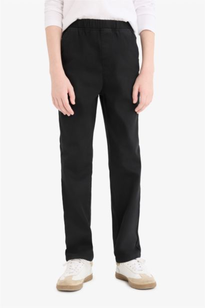 Boy Straight Leg Gabardine Trousers
